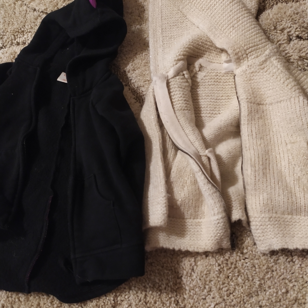 Two toddler girl jackets